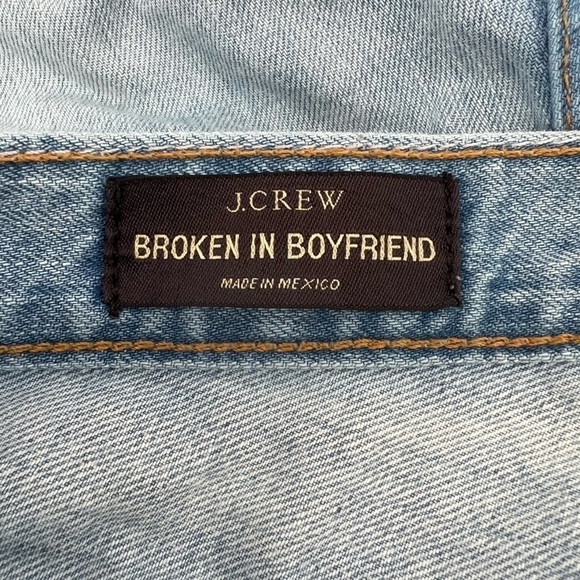 J. Crew Broken In Boyfriend Distressed Jeans Size 24 Women’s - Picture 2 of 6